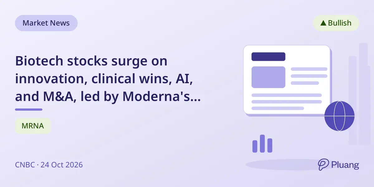 Biotech stocks surge on innovation, clinical wins, AI, and M&A, led by Moderna's 587% gain in 2026.