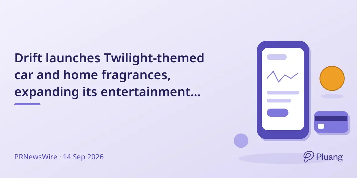 Drift launches Twilight-themed car and home fragrances, expanding its entertainment collaborations.