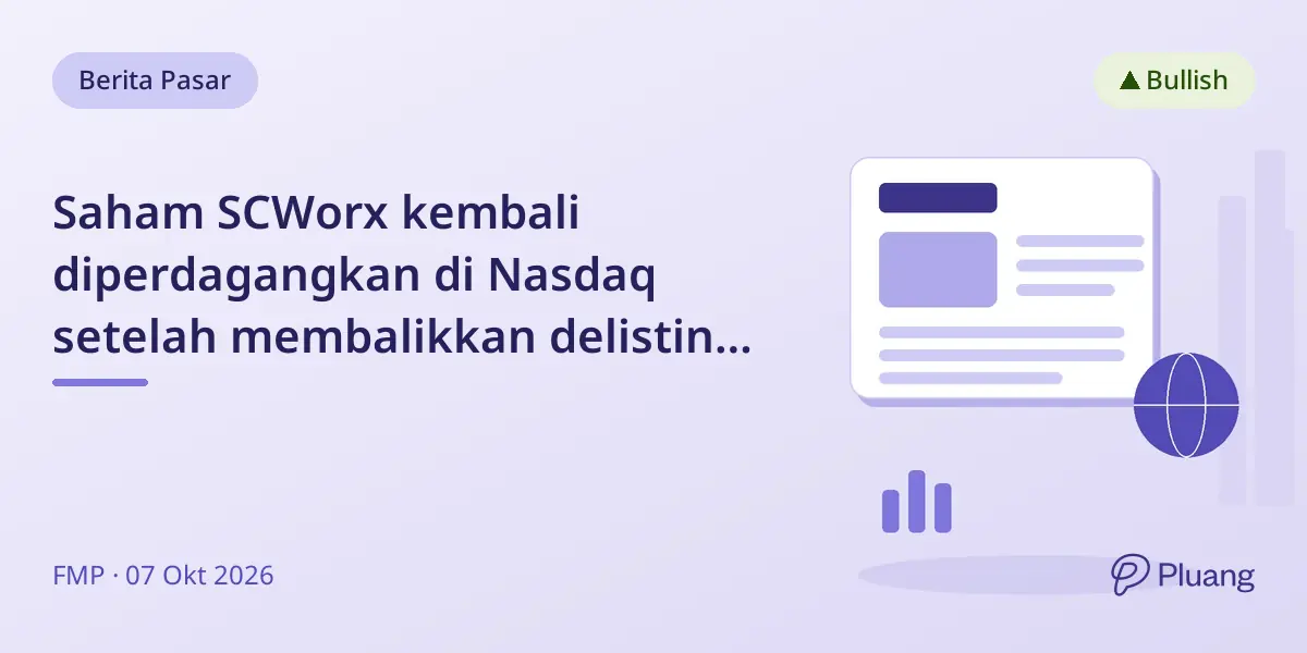 Saham SCWorx kembali diperdagangkan di Nasdaq setelah membalikkan delisting dengan kinerja keuangan membaik.