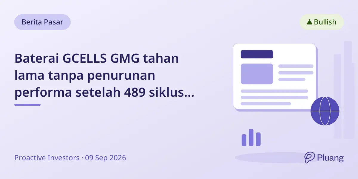 Baterai GCELLS GMG tahan lama tanpa penurunan performa setelah 489 siklus pengisian cepat.