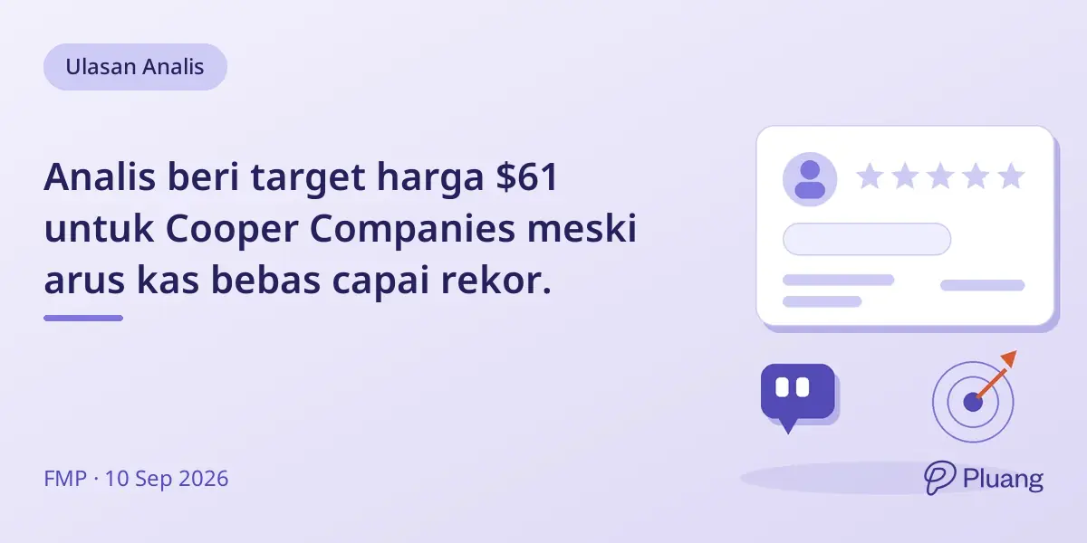 Analis beri target harga $61 untuk Cooper Companies meski arus kas bebas capai rekor.