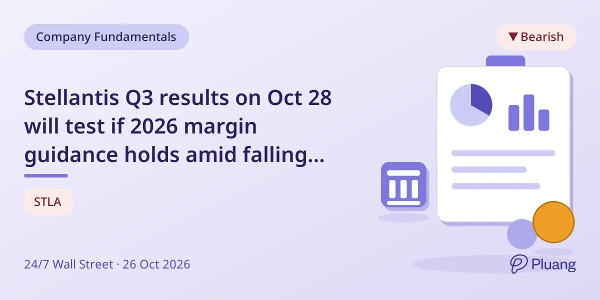 Stellantis Q3 results on Oct 28 will test if 2026 margin guidance holds amid falling shares and mixed analyst views.