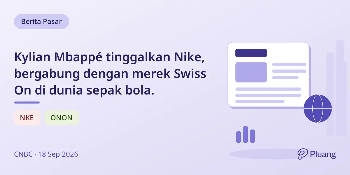 Kylian Mbappé tinggalkan Nike, bergabung dengan merek Swiss On di dunia sepak bola.