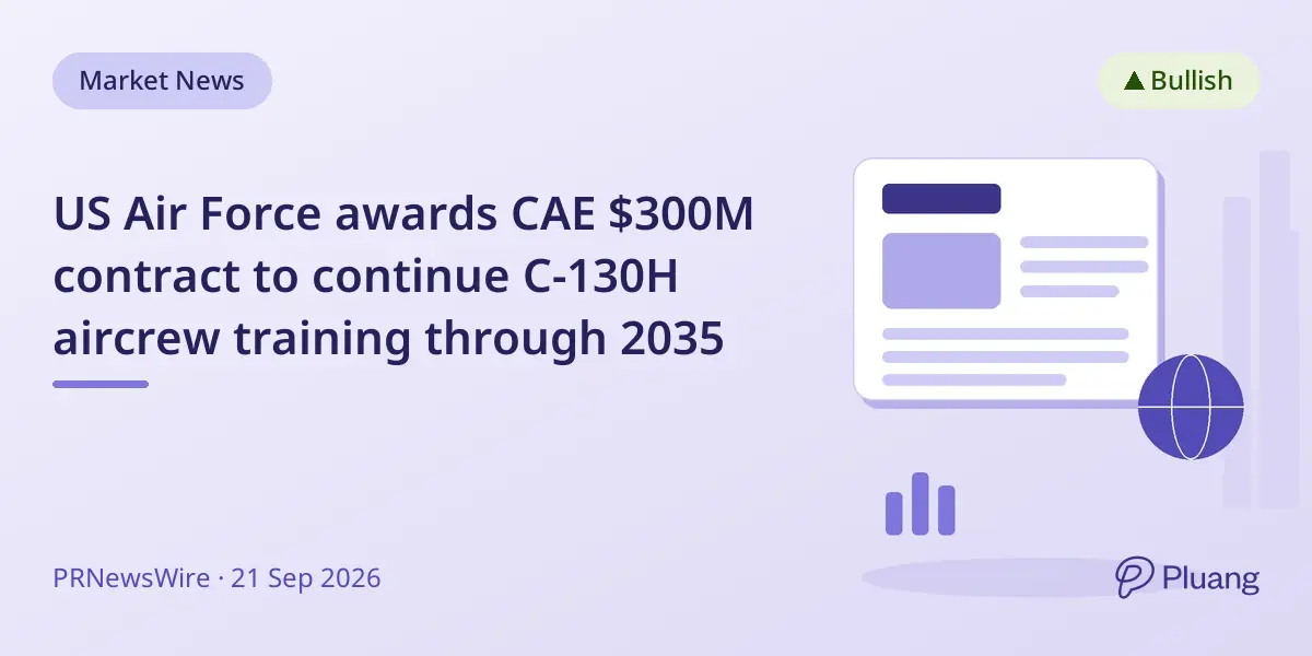 US Air Force awards CAE $300M contract to continue C-130H aircrew training through 2035