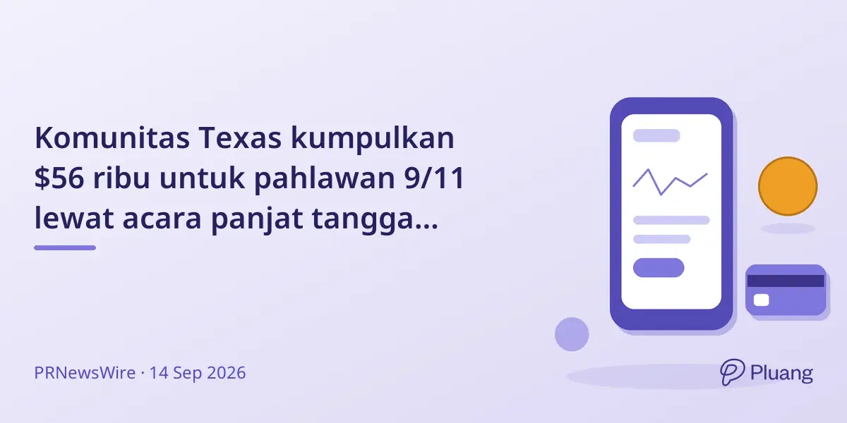 Komunitas Texas kumpulkan $56 ribu untuk pahlawan 9/11 lewat acara panjat tangga dukung veteran dan petugas pertama.