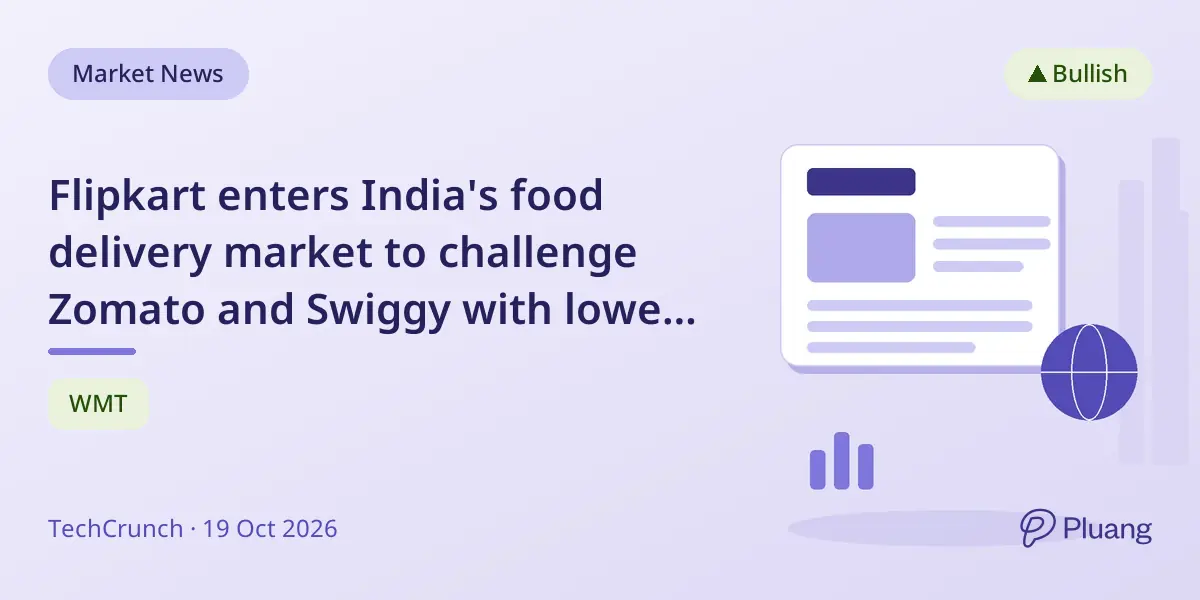 Flipkart enters India's food delivery market to challenge Zomato and Swiggy with lower commissions.