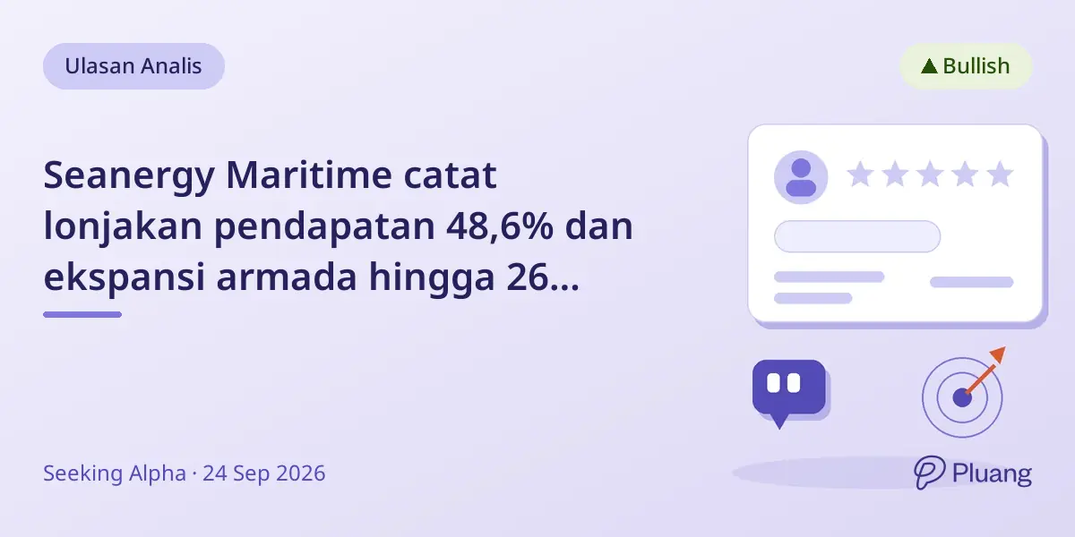 Seanergy Maritime catat lonjakan pendapatan 48,6% dan ekspansi armada hingga 26 kapal pada 2029