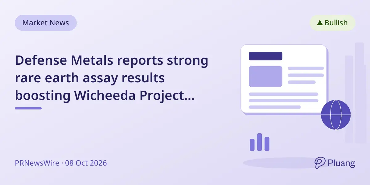Defense Metals reports strong rare earth assay results boosting Wicheeda Project resource potential.