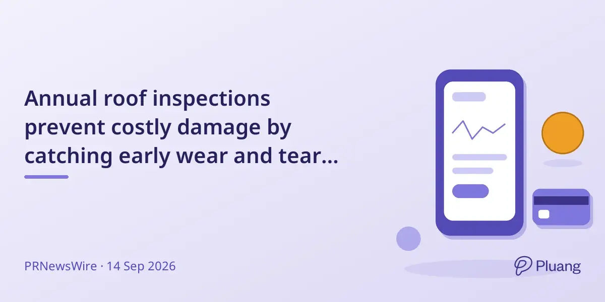 Annual roof inspections prevent costly damage by catching early wear and tear on homes and businesses.