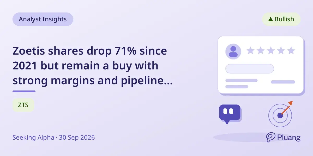Zoetis shares drop 71% since 2021 but remain a buy with strong margins and pipeline potential.