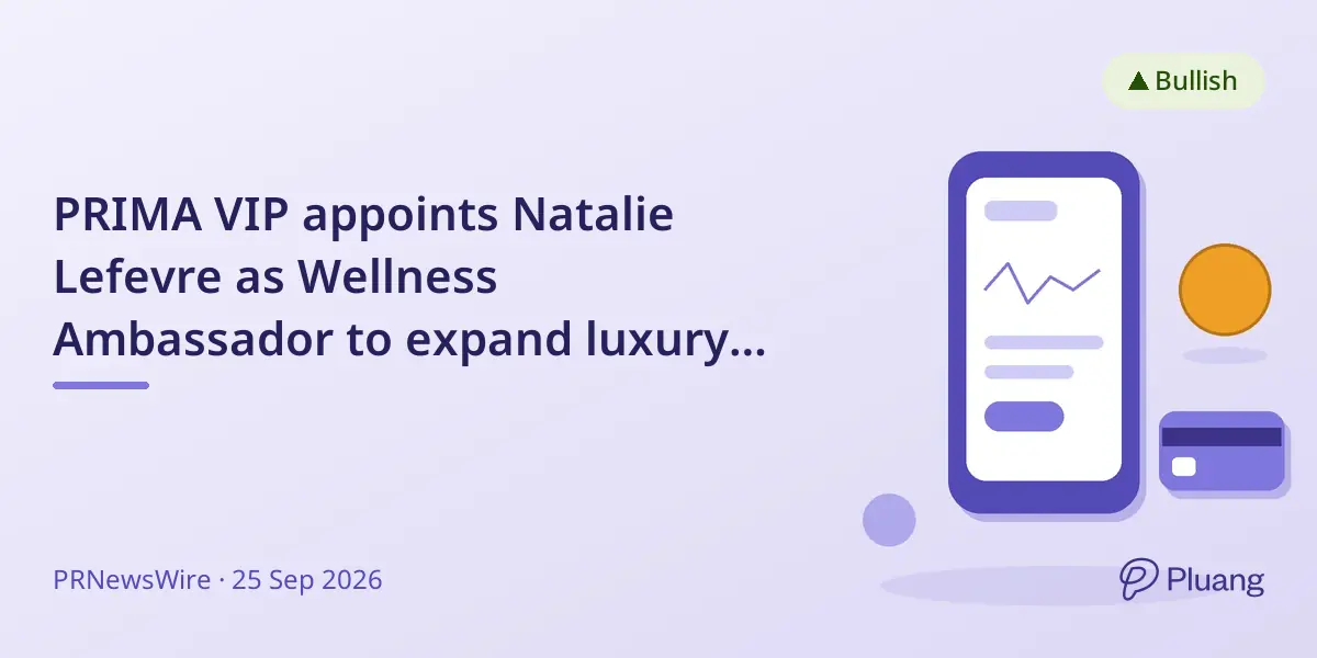 PRIMA VIP appoints Natalie Lefevre as Wellness Ambassador to expand luxury wellness and longevity travel network.