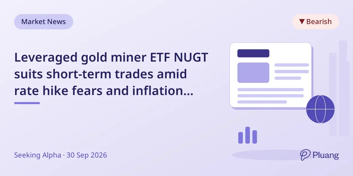 Leveraged gold miner ETF NUGT suits short-term trades amid rate hike fears and inflation trends.