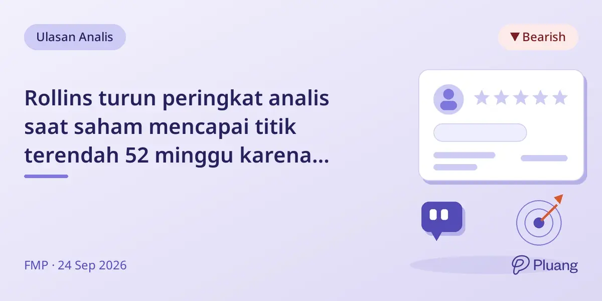 Rollins turun peringkat analis saat saham mencapai titik terendah 52 minggu karena prospek pertumbuhan terbatas