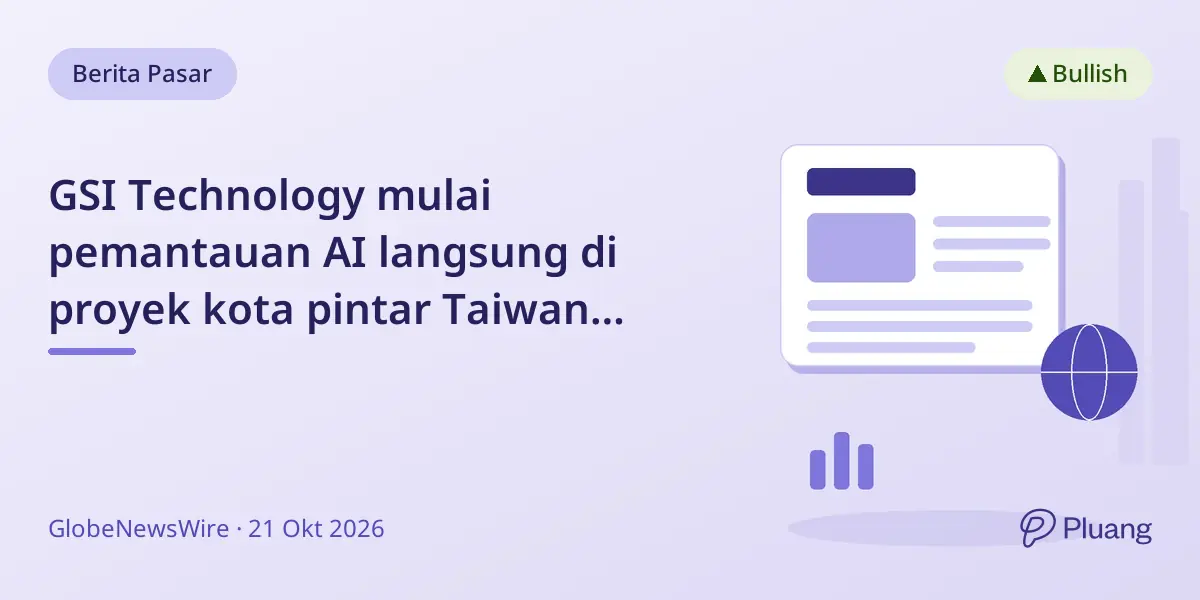 GSI Technology mulai pemantauan AI langsung di proyek kota pintar Taiwan dengan akurasi deteksi 90%.