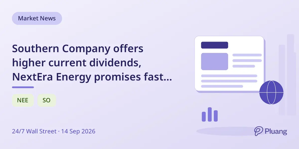 Southern Company offers higher current dividends, NextEra Energy promises faster dividend growth for retirement income in 2026.