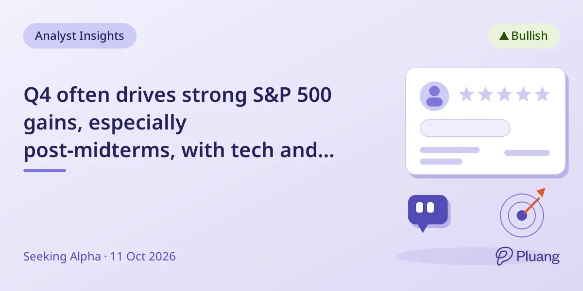 Q4 often drives strong S&P 500 gains, especially post-midterms, with tech and healthcare leading early breakouts.