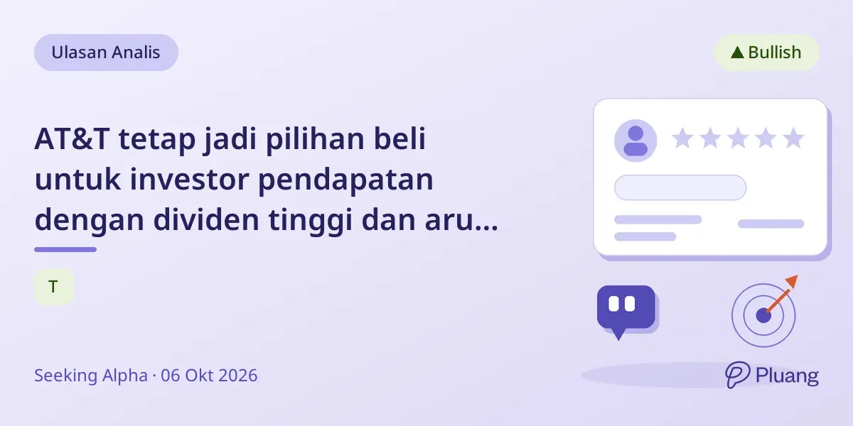 AT&T tetap jadi pilihan beli untuk investor pendapatan dengan dividen tinggi dan arus kas kuat.
