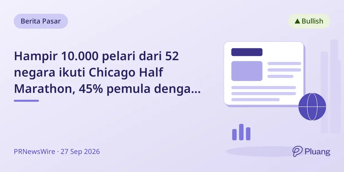 Hampir 10.000 pelari dari 52 negara ikuti Chicago Half Marathon, 45% pemula dengan rentang usia luas.