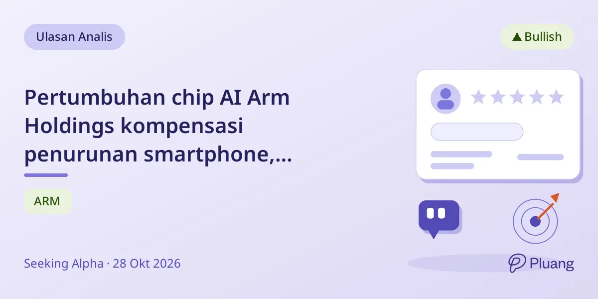 Pertumbuhan chip AI Arm Holdings kompensasi penurunan smartphone, pendapatan naik dengan royalti meningkat.