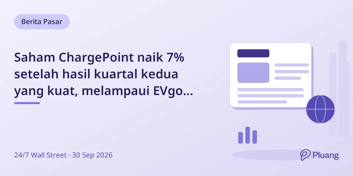 Saham ChargePoint naik 7% setelah hasil kuartal kedua yang kuat, melampaui EVgo dan Blink Charging.