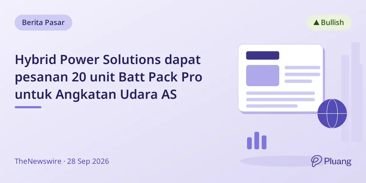Hybrid Power Solutions dapat pesanan 20 unit Batt Pack Pro untuk Angkatan Udara AS