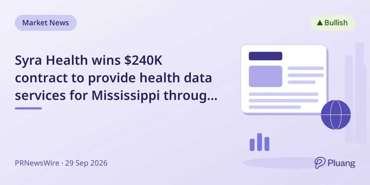 Syra Health wins $240K contract to provide health data services for Mississippi through 2029