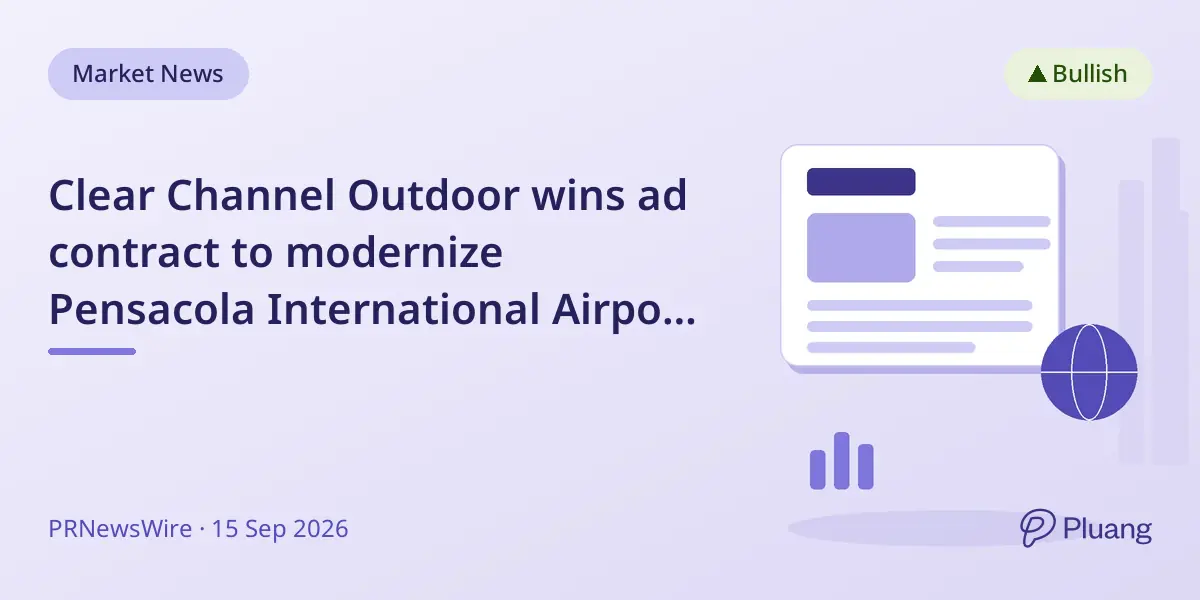 Clear Channel Outdoor wins ad contract to modernize Pensacola International Airport media network