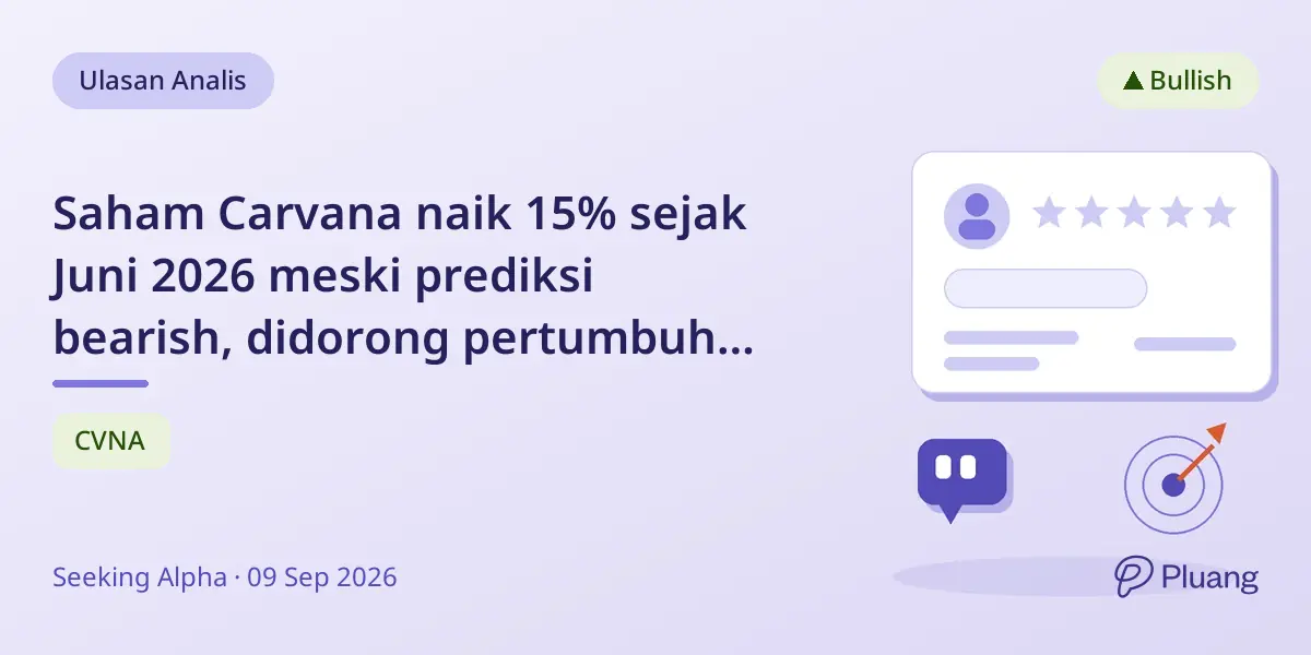 Saham Carvana naik 15% sejak Juni 2026 meski prediksi bearish, didorong pertumbuhan pendapatan dan daya tarik pelanggan.