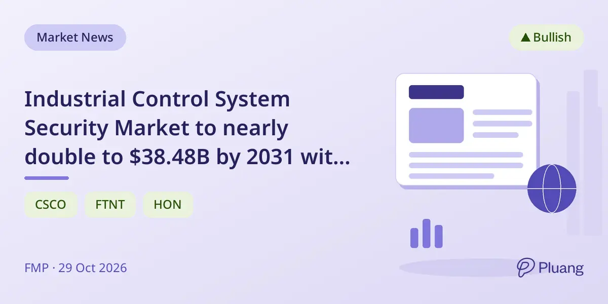 Industrial Control System Security Market to nearly double to $38.48B by 2031 with 16.5% CAGR