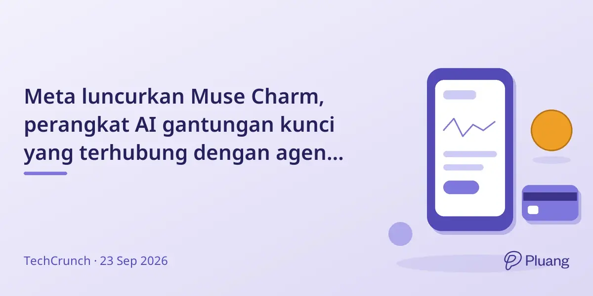 Meta luncurkan Muse Charm, perangkat AI gantungan kunci yang terhubung dengan agen AI Muse, siap kirim Desember.