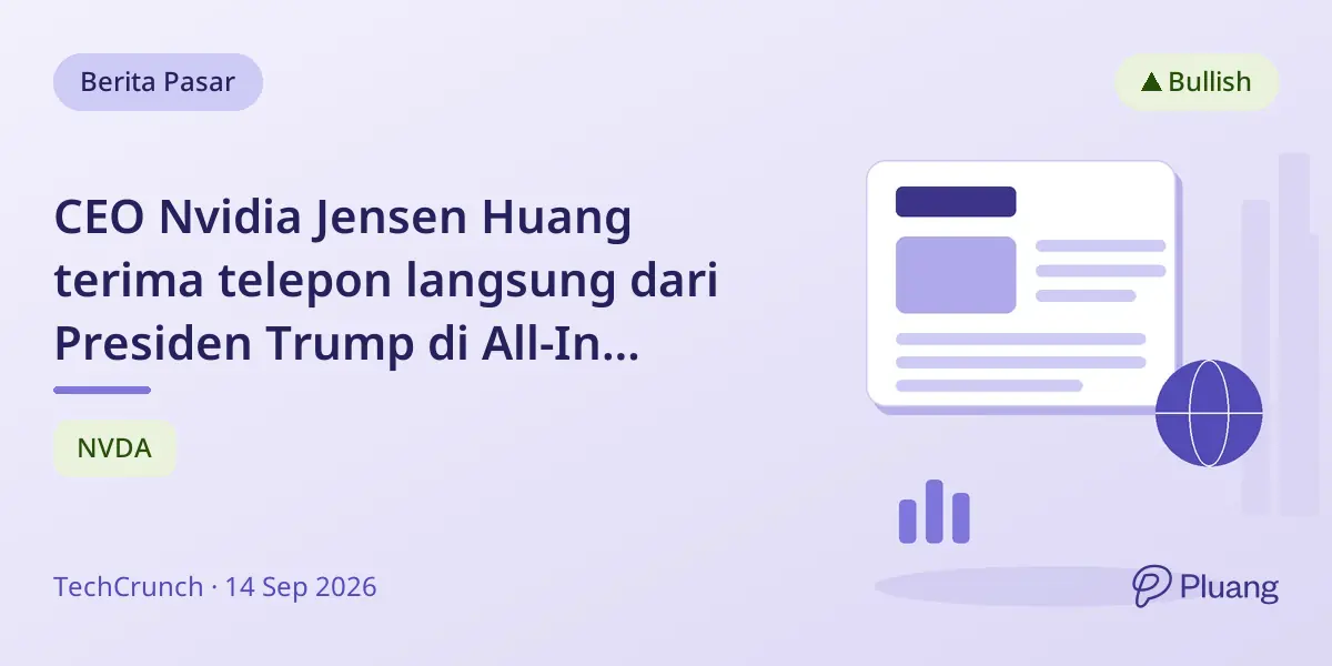 CEO Nvidia Jensen Huang terima telepon langsung dari Presiden Trump di All-In Summit, dukung kemajuan AI.