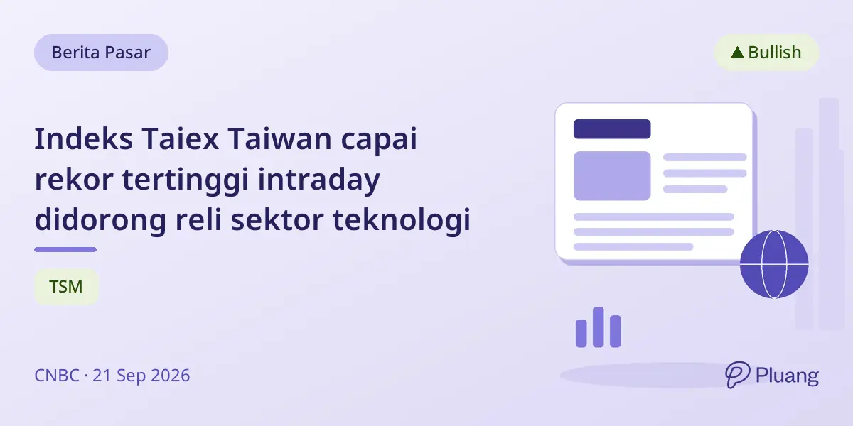 Indeks Taiex Taiwan capai rekor tertinggi intraday didorong reli sektor teknologi