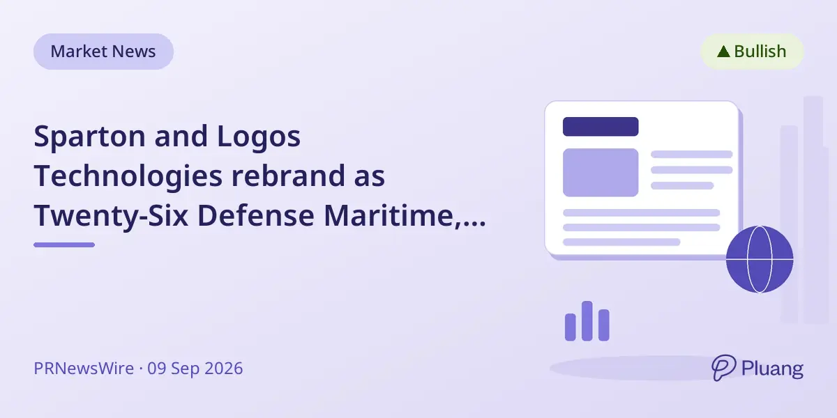 Sparton and Logos Technologies rebrand as Twenty-Six Defense Maritime, advancing U.S. maritime defense tech.