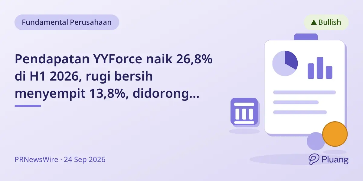 Pendapatan YYForce naik 26,8% di H1 2026, rugi bersih menyempit 13,8%, didorong oleh pertumbuhan outsourcing tenaga kerja.