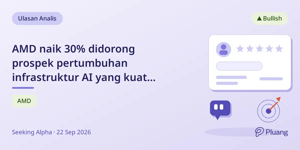 AMD naik 30% didorong prospek pertumbuhan infrastruktur AI yang kuat hingga 2027