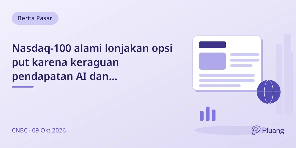 Nasdaq-100 alami lonjakan opsi put karena keraguan pendapatan AI dan kekhawatiran suku bunga