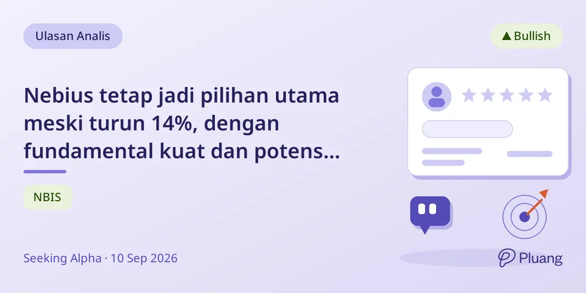 Nebius tetap jadi pilihan utama meski turun 14%, dengan fundamental kuat dan potensi dari kemitraan Palantir.