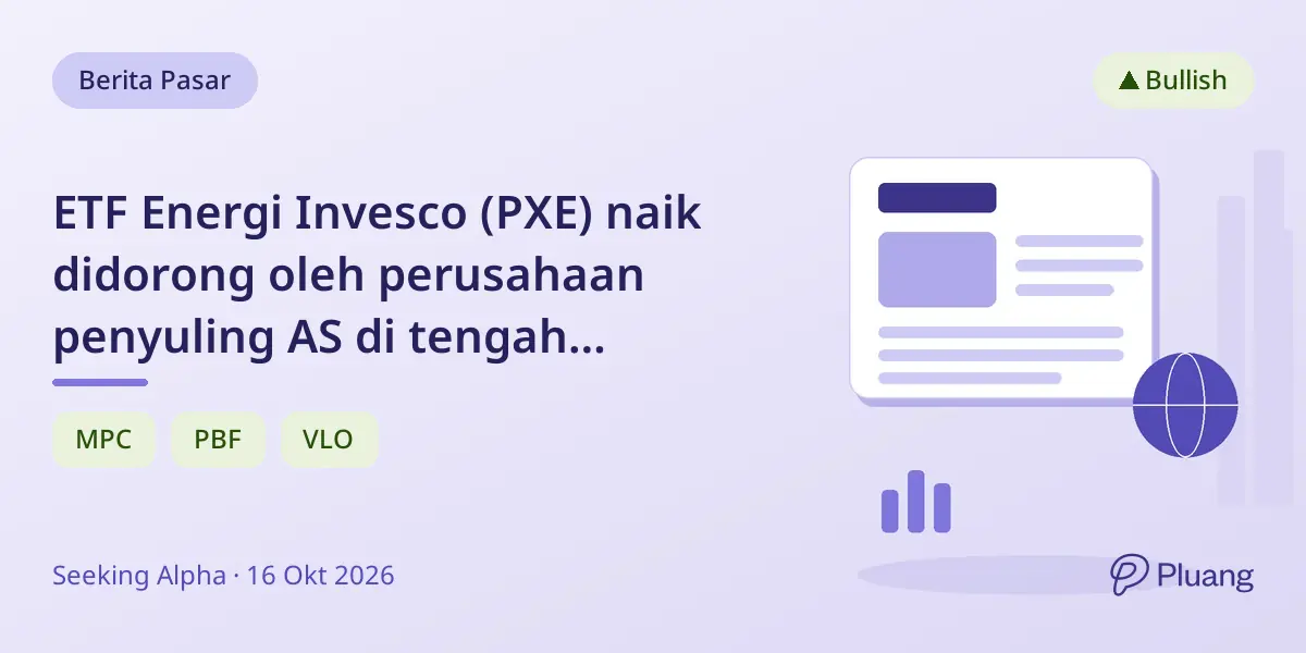 ETF Energi Invesco (PXE) naik didorong oleh perusahaan penyuling AS di tengah gangguan pasokan minyak global