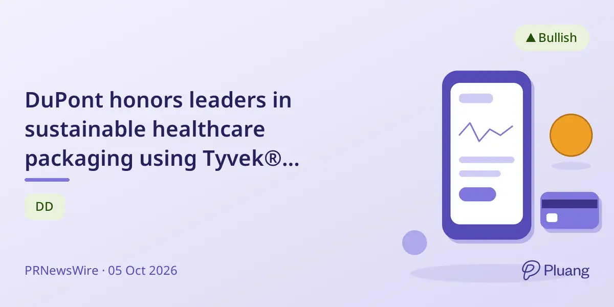 DuPont honors leaders in sustainable healthcare packaging using Tyvek® material