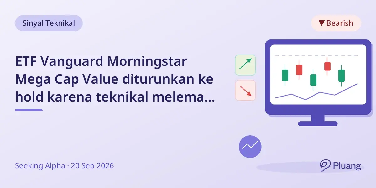 ETF Vanguard Morningstar Mega Cap Value diturunkan ke hold karena teknikal melemah meski valuasi kuat.