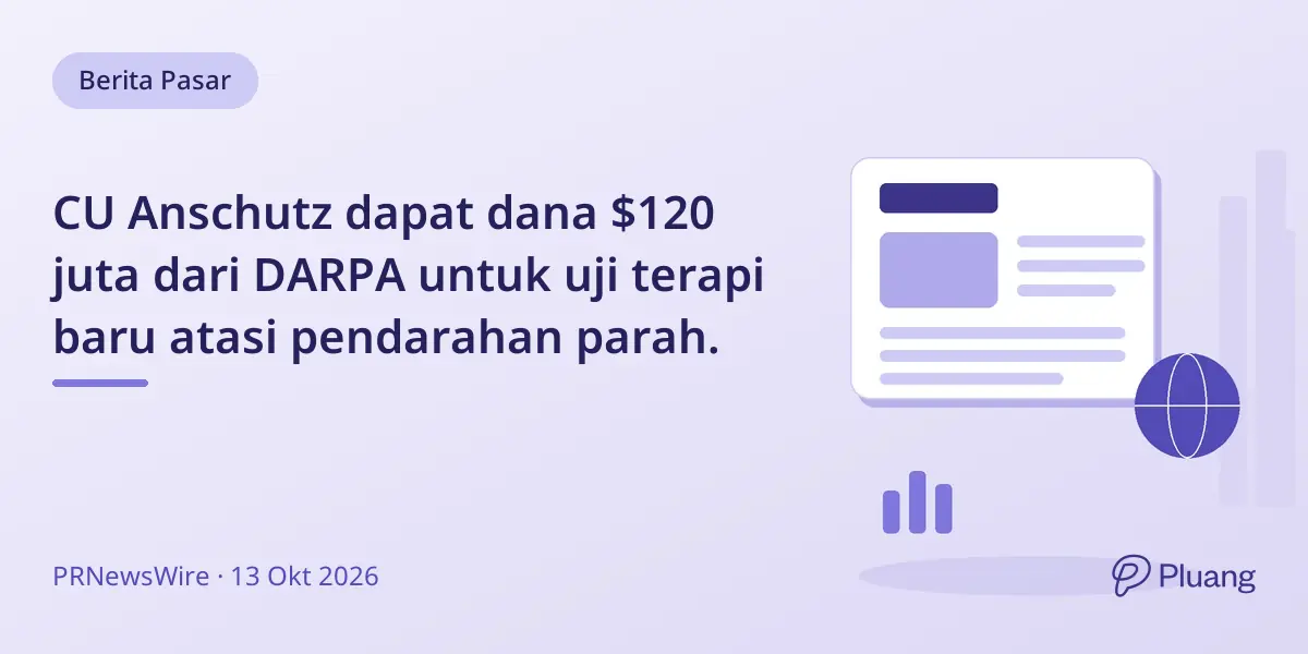 CU Anschutz dapat dana $120 juta dari DARPA untuk uji terapi baru atasi pendarahan parah.