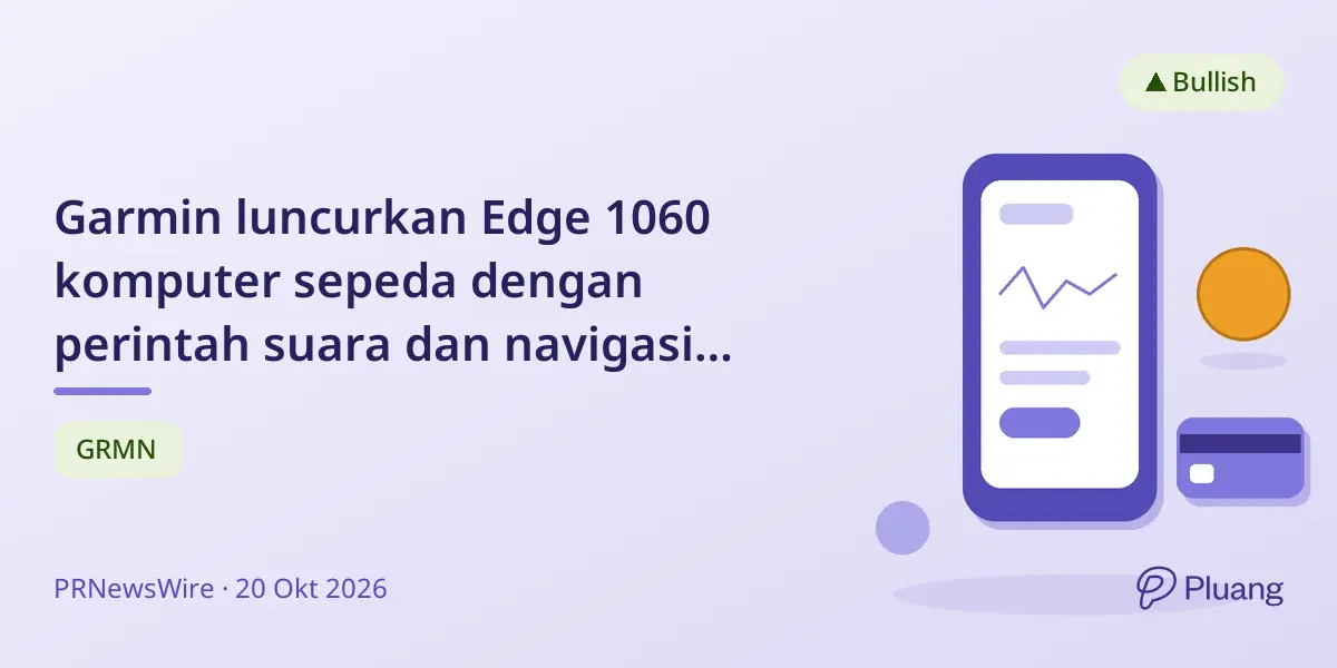 Garmin luncurkan Edge 1060 komputer sepeda dengan perintah suara dan navigasi canggih.