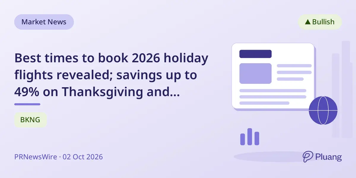 Best times to book 2026 holiday flights revealed; savings up to 49% on Thanksgiving and Christmas fares.