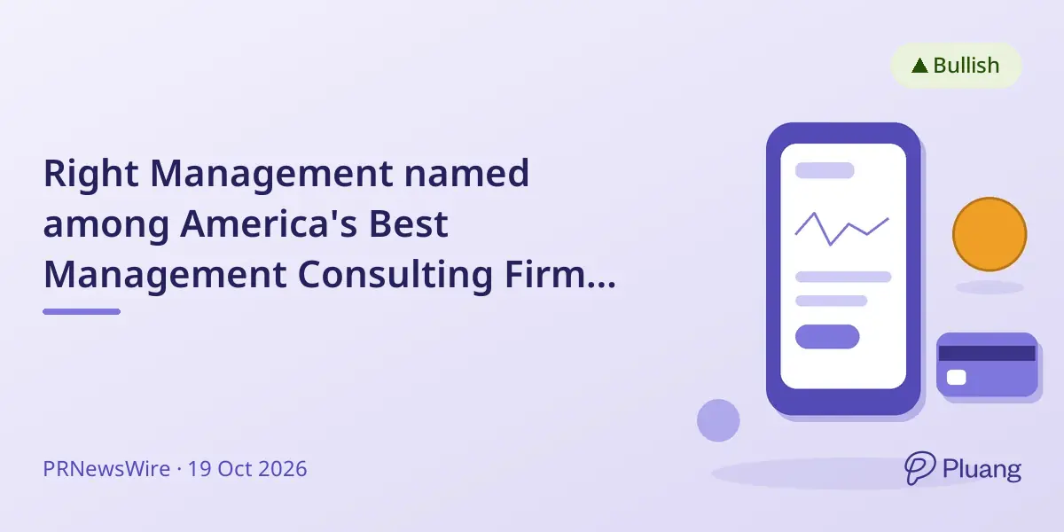 Right Management named among America's Best Management Consulting Firms 2026 by Forbes.