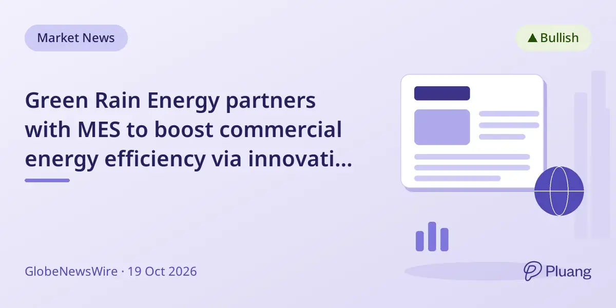 Green Rain Energy partners with MES to boost commercial energy efficiency via innovative financing and tech.