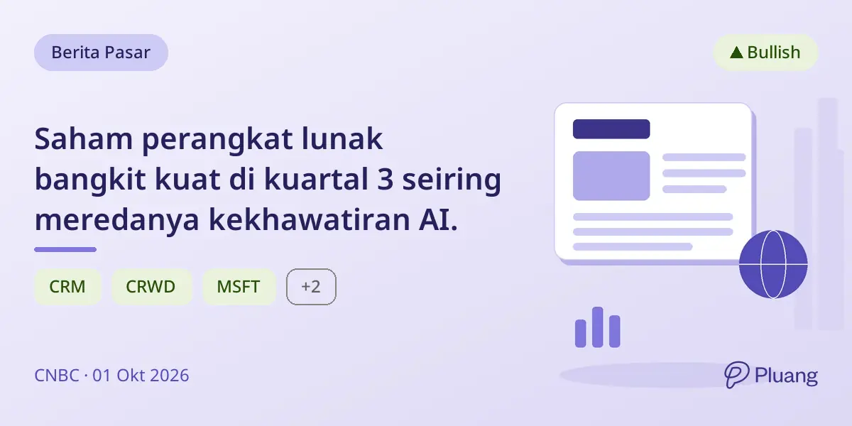 Saham perangkat lunak bangkit kuat di kuartal 3 seiring meredanya kekhawatiran AI.
