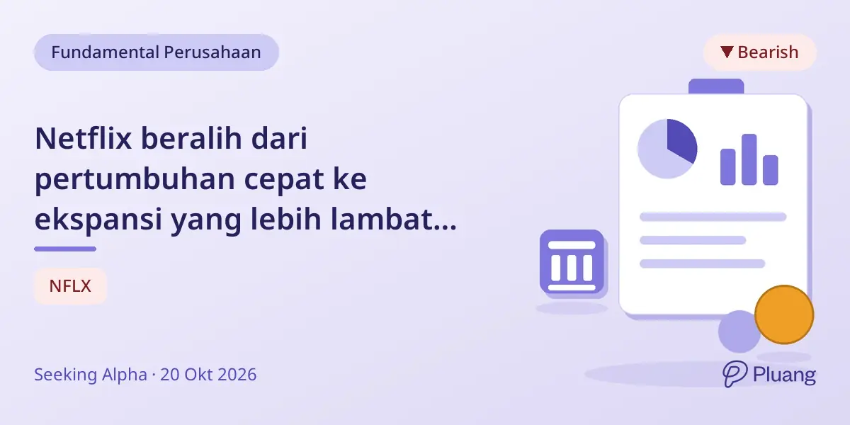 Netflix beralih dari pertumbuhan cepat ke ekspansi yang lebih lambat dengan valuasi saham dianggap tinggi.
