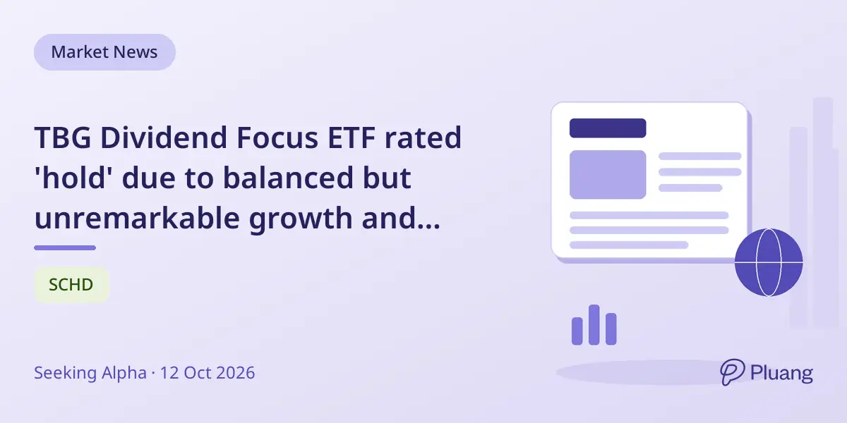 TBG Dividend Focus ETF rated 'hold' due to balanced but unremarkable growth and diversification.