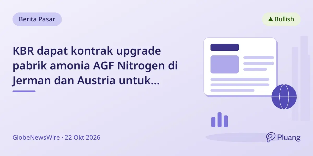 KBR dapat kontrak upgrade pabrik amonia AGF Nitrogen di Jerman dan Austria untuk efisiensi dan emisi lebih rendah