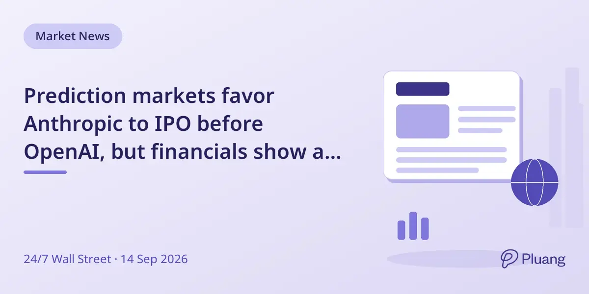 Prediction markets favor Anthropic to IPO before OpenAI, but financials show a complex readiness picture.
